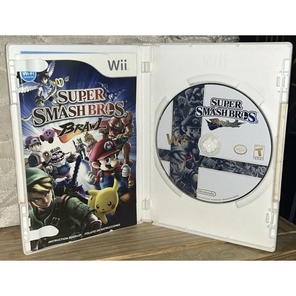 Super Smash Bros. Brawl (Wii) (CIB w/ All Inserts) (READ DESCRIPTION)